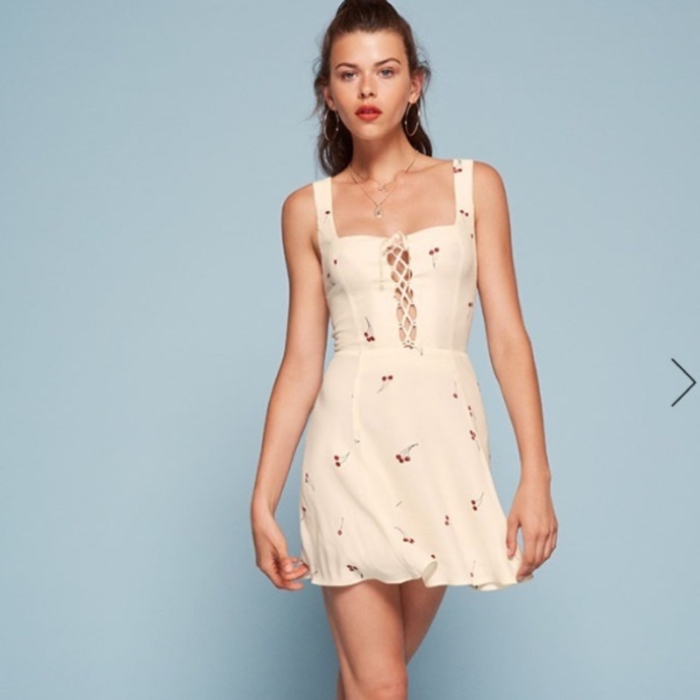 Reformation Elena Cherry Print Dress 🍒